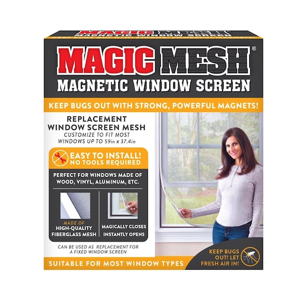 Magnetic Replacement Window Screen Fiberglass